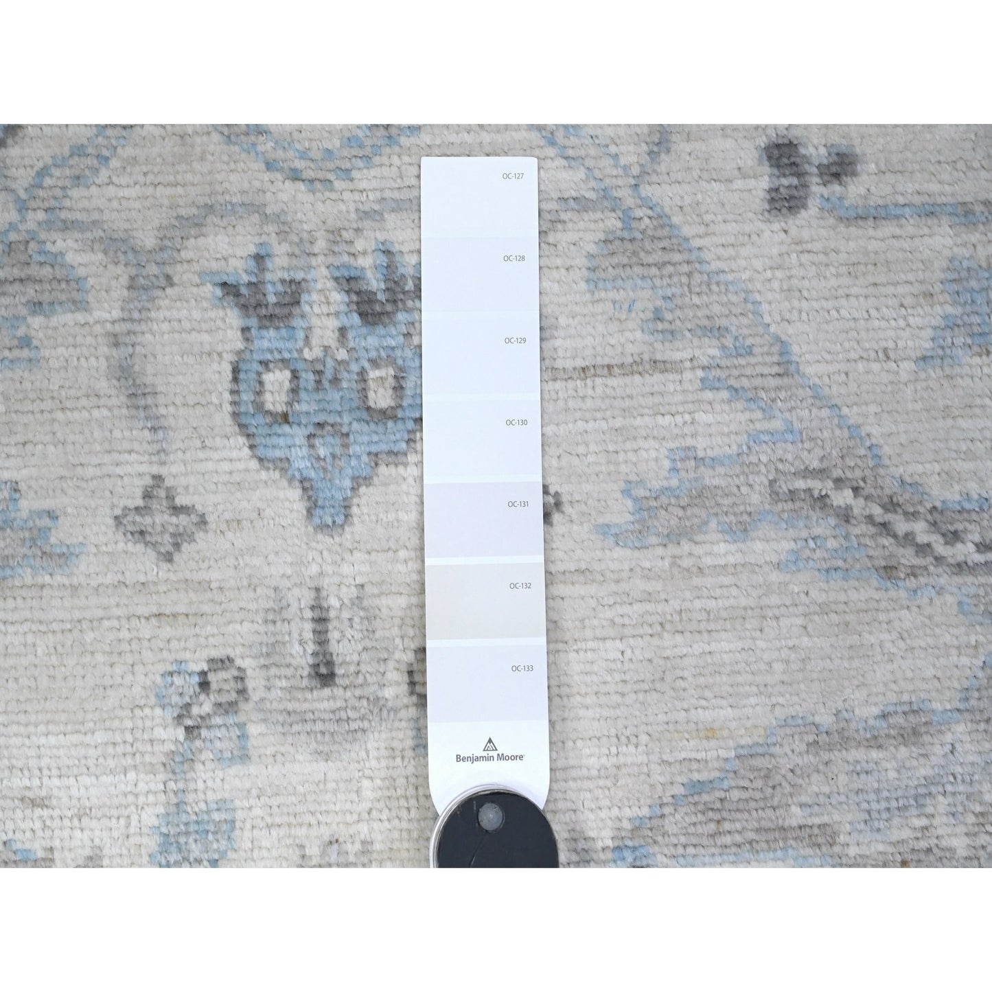 5'10"X11'10" Broken White Afghan Angora Oushak Wide Runner Oriental Rug
