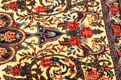 3X5 Ft Vintage Oriental Rug Floral Tribal Design