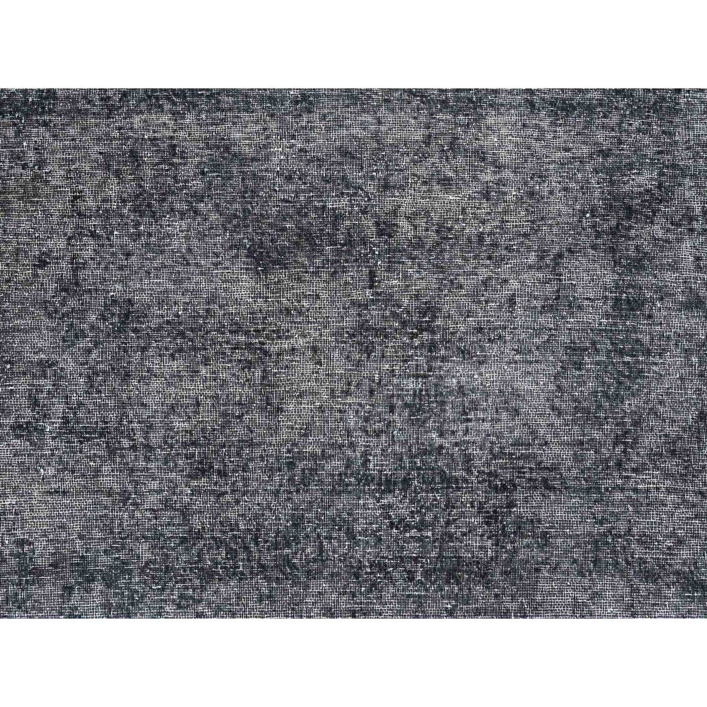 9'3"X12'6" Zombie Gray Distressed Vintage Zoroastrian Karman Oriental Rug