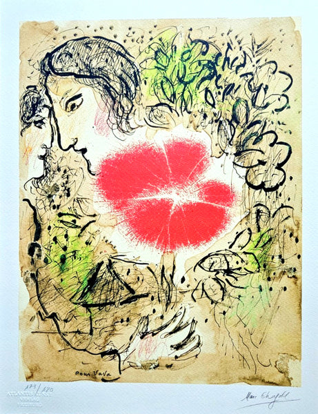 Marc Chagall Lithograph Coa Signed Hand Numbered Crayon Limited Museum