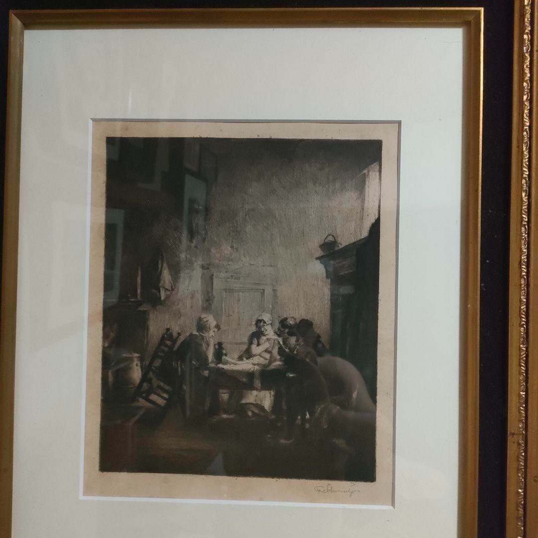 Ferdinand Schmutzer Signed Original Etching -Die