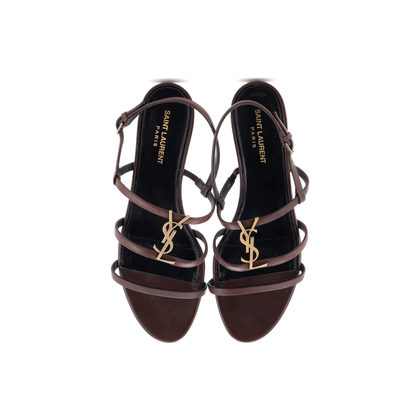 Saint Laurent Women'S Cassandra Flat Sandals Leather