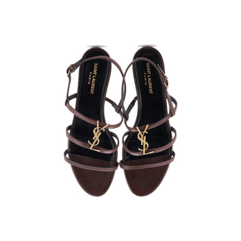 Saint Laurent Women'S Cassandra Flat Sandals Leather