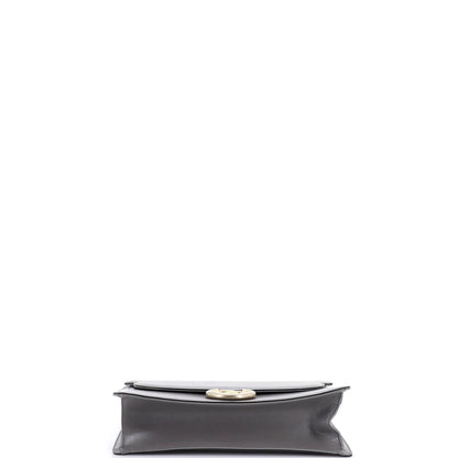 Gucci Gg Ring Shoulder Bag Leather Medium