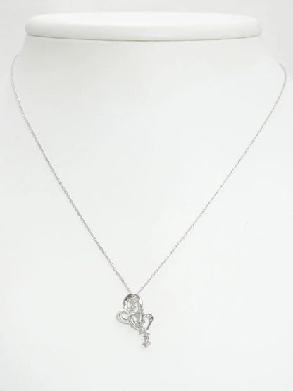 Samantha Tiara Diamond 0.06Ct Heart Motif Necklace K18Wg