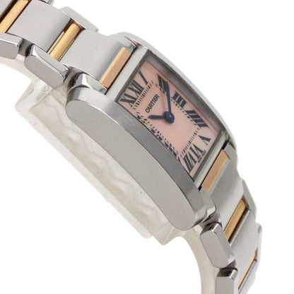 SSxK18PG CARTIER Tank francaise SM Watches W51027Q4 Stainless Steel/