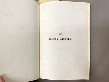 Les Fleurs Animees / J. J. Grandville Illustrated Book Two Volumes 1847