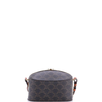 Celine Lunch Box Bag Triomphe Coated Canvas