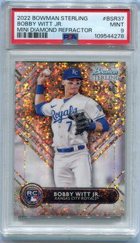 Bobby Witt Jr. 2022 Bowman Sterling Mini Diamond Refractor Rc #Bsr-37 110/150 Ps