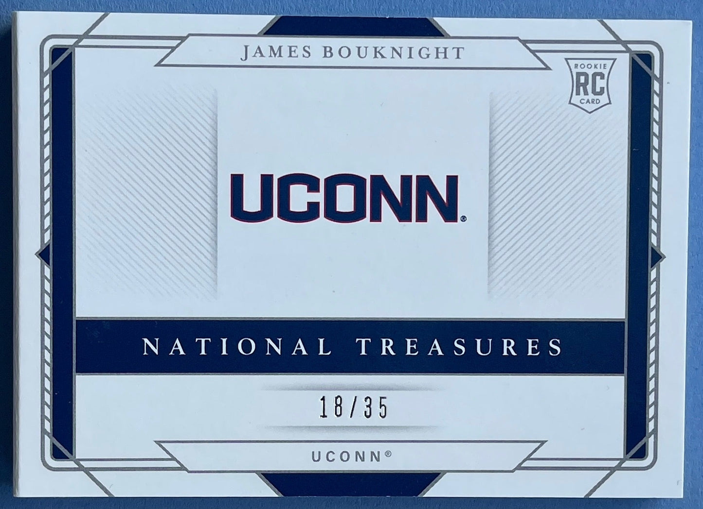 James Bouknight Autographed 2021 Panini National Treasures Collegiate Rookie Pat