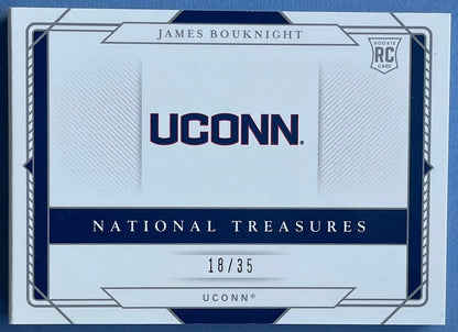 James Bouknight Autographed 2021 Panini National Treasures Collegiate Rookie Pat
