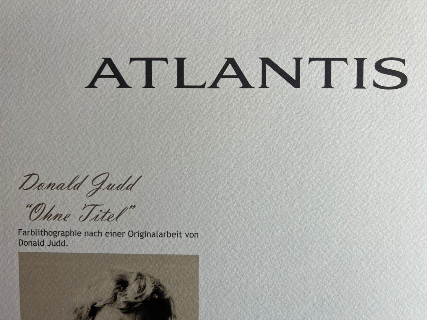 Donald Judd Lithograph Coa Signed Op Numbered Stamped 180 Ex