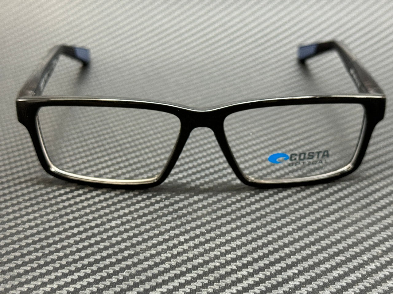 COSTA DEL MAR 6A8020 01 Black Smoke 55 mm Men's Eyeglasses