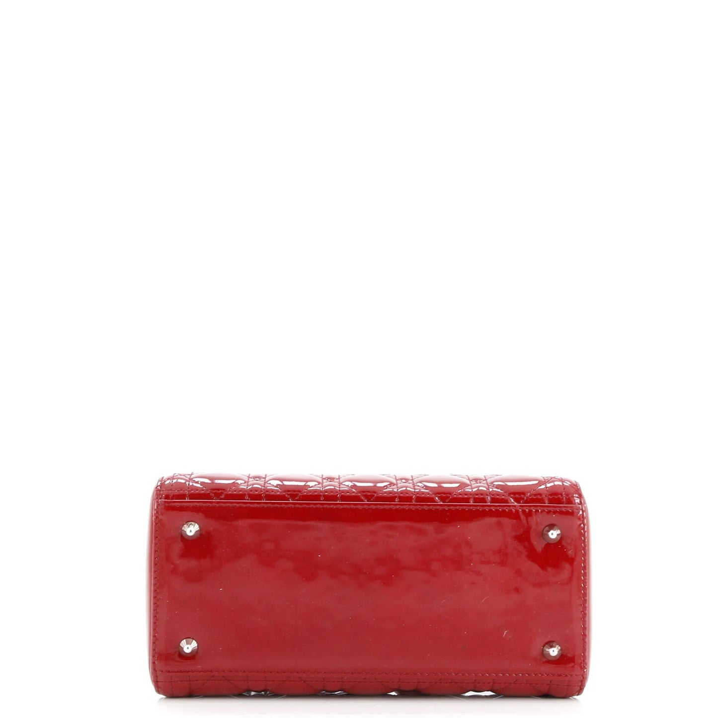 Christian Dior Lady Dior Nm Bag Cannage Quilt Patent Medium