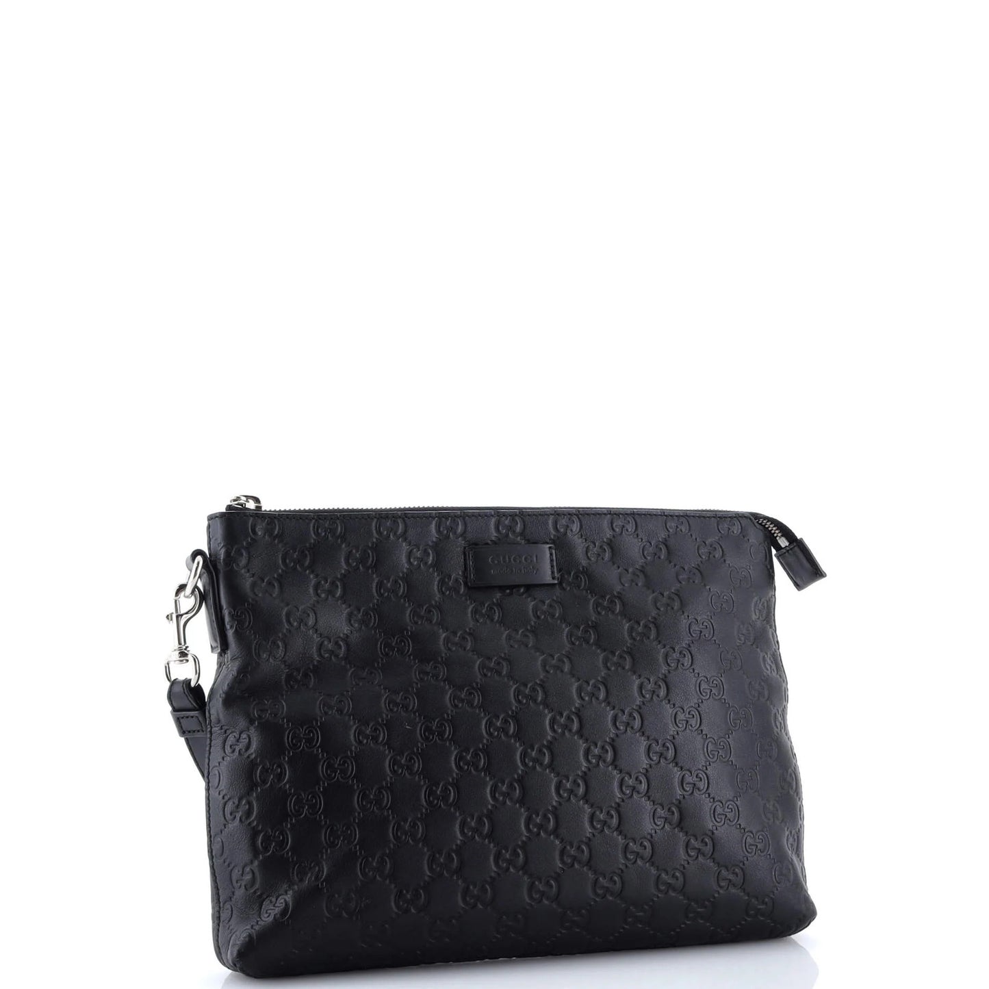 Gucci Signature Soft Wristlet Guccissima Leather