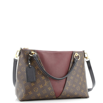 MM Louis Vuitton V Tote Monogram Canvas and Leather