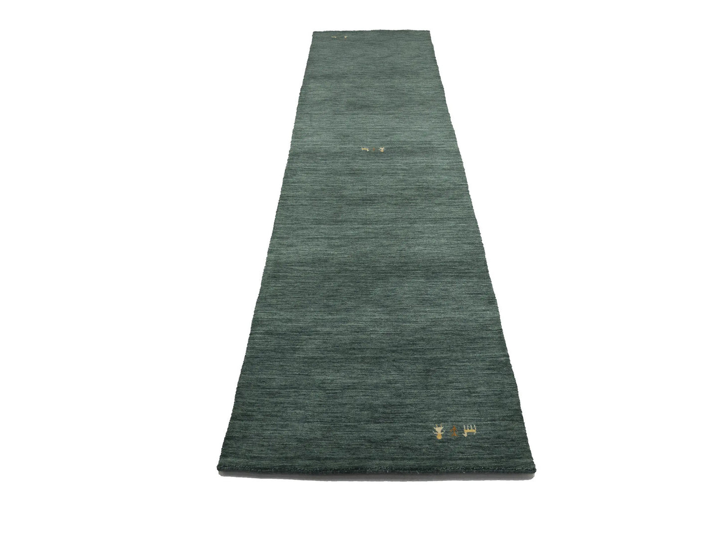 Pictorial Dark Green Tribal 3X12 Gabbeh Modern Runner Rug Kitchen Hallway Carpet