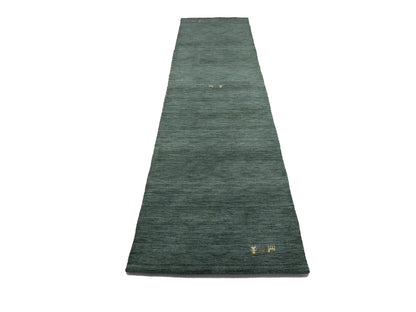 Pictorial Dark Green Tribal 3X12 Gabbeh Modern Runner Rug Kitchen Hallway Carpet