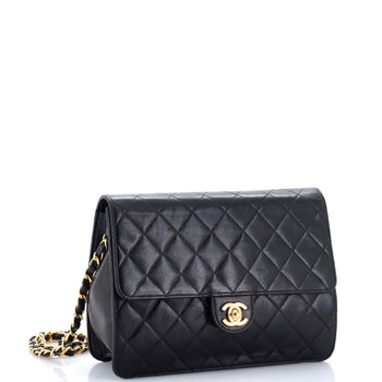 Chanel Vintage Clutch With Chain Quilted Leather Small
