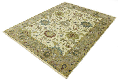Handmade Osh Chobi Floral Style Peshawar Rug