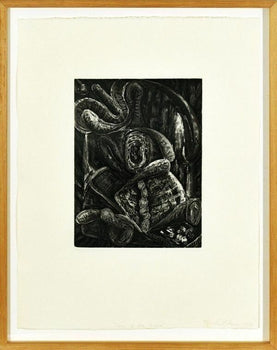 Bill Jensen (American, B. 1945) Original Intaglio Print 1989 Signed Framed Ed55