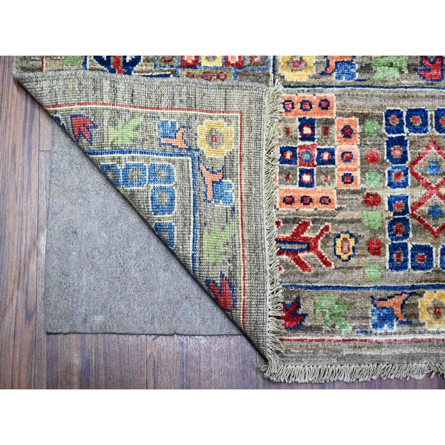 8'X9'10" Gray Aryana Collection Antique Mahal Design Oriental Rug