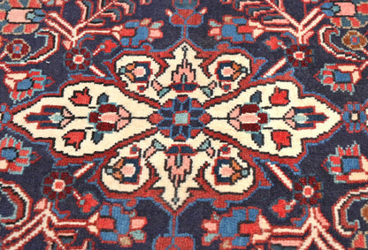 2X3 Ft Purple-Navy Traditional Oriental Rug