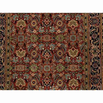 2'7"X4' Hand Knotted Herati 250 Kpsi Hand Spun New Zealand Wool Rug