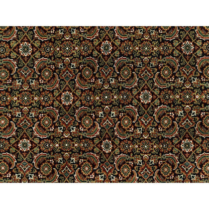 7'10"X10' Anchors Aweigh Blue Fish Pattern Herati Wool Hand Knotted Rug
