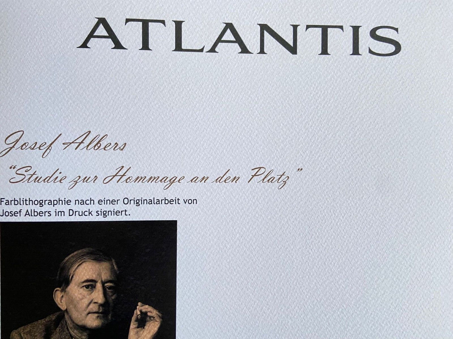 Josef Albers Lithograph Coa Numbered Signed Op