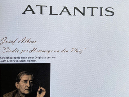 Josef Albers Lithograph Coa Numbered Signed Op