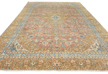 Semi-Antique Stone-Washed Oriental Rug Distressed
