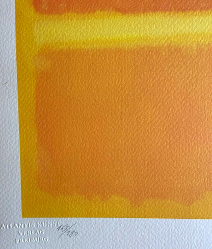 Mark Rothko Lithograph Signed Coa Numbered In Pencil 180 Copies