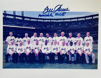 Tom Seaver Autographed 8X10 Miracle Mets Reunion Photo