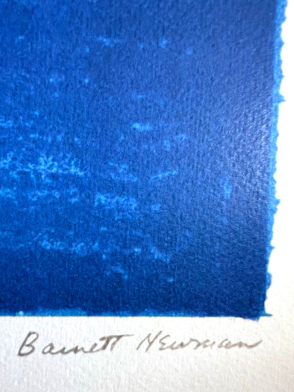 Barnett Newman Lithograph Coa Signed In Pen Numbered In Pencil, 180