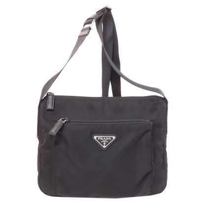 Prada Shoulder Bag Logo Hardware Nylon