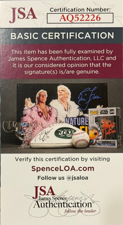 Ernie Banks Autographed Cooperstown Bat (Jsa)