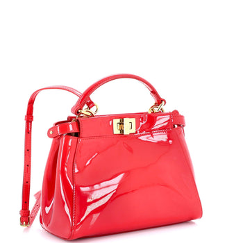Fendi Peekaboo Iconic Bag Patent Mini Mini
