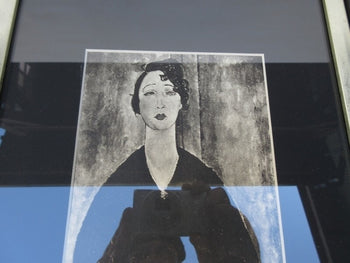 Amedeo Modigliani 1933 Original Lithograph Set Of 3 Woman Portrait Framed Coa