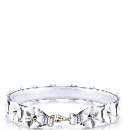 Fendi F Is Studded Flower Strap You Shoulder Strap Embellished Leather