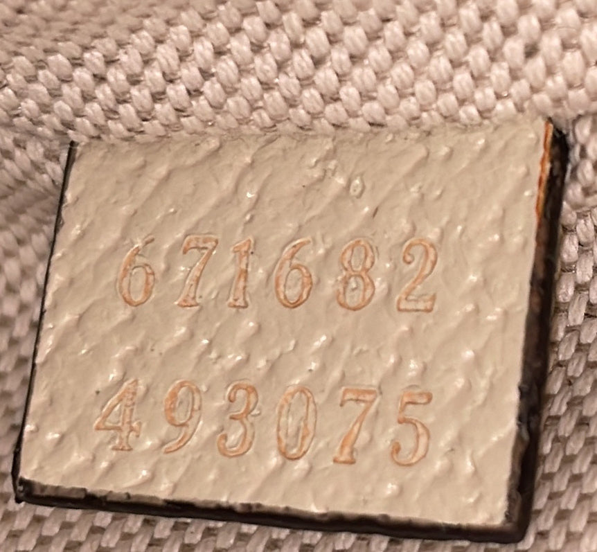 Gucci Ophidia Top Handle Crossbody Bag Gg Coated Canvas Mini