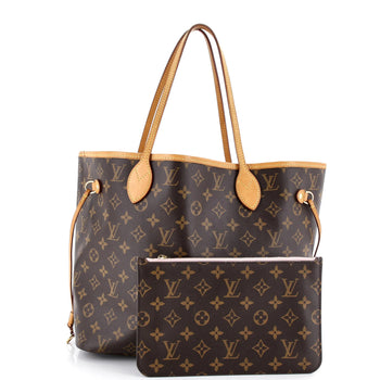 Louis Vuitton Neverfull Nm Tote Monogram Canvas Mm