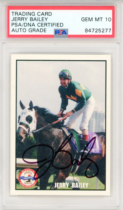 Jerry Bailey Autographed 2000 Jockey S Guild Card (Psa Auto Gem Mt 10)