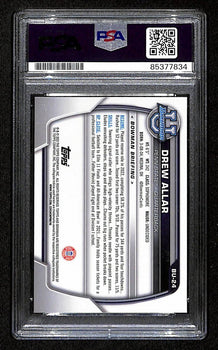 Drew Allar Penn State Signed 2022 Bowman U Best Rookie Card #80 Psa/Dna 193357