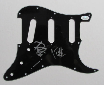 Def Leppard Joe Elliott/Phil Collen Signed/Autographed Guitar Pick Guard Jsa 583
