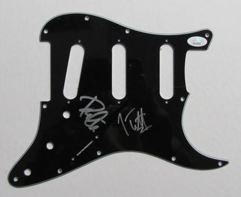 Def Leppard Joe Elliott/Phil Collen Signed/Autographed Guitar Pick Guard Jsa 583