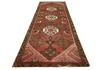 Semi-Antique Vintage Oriental Runner Rug