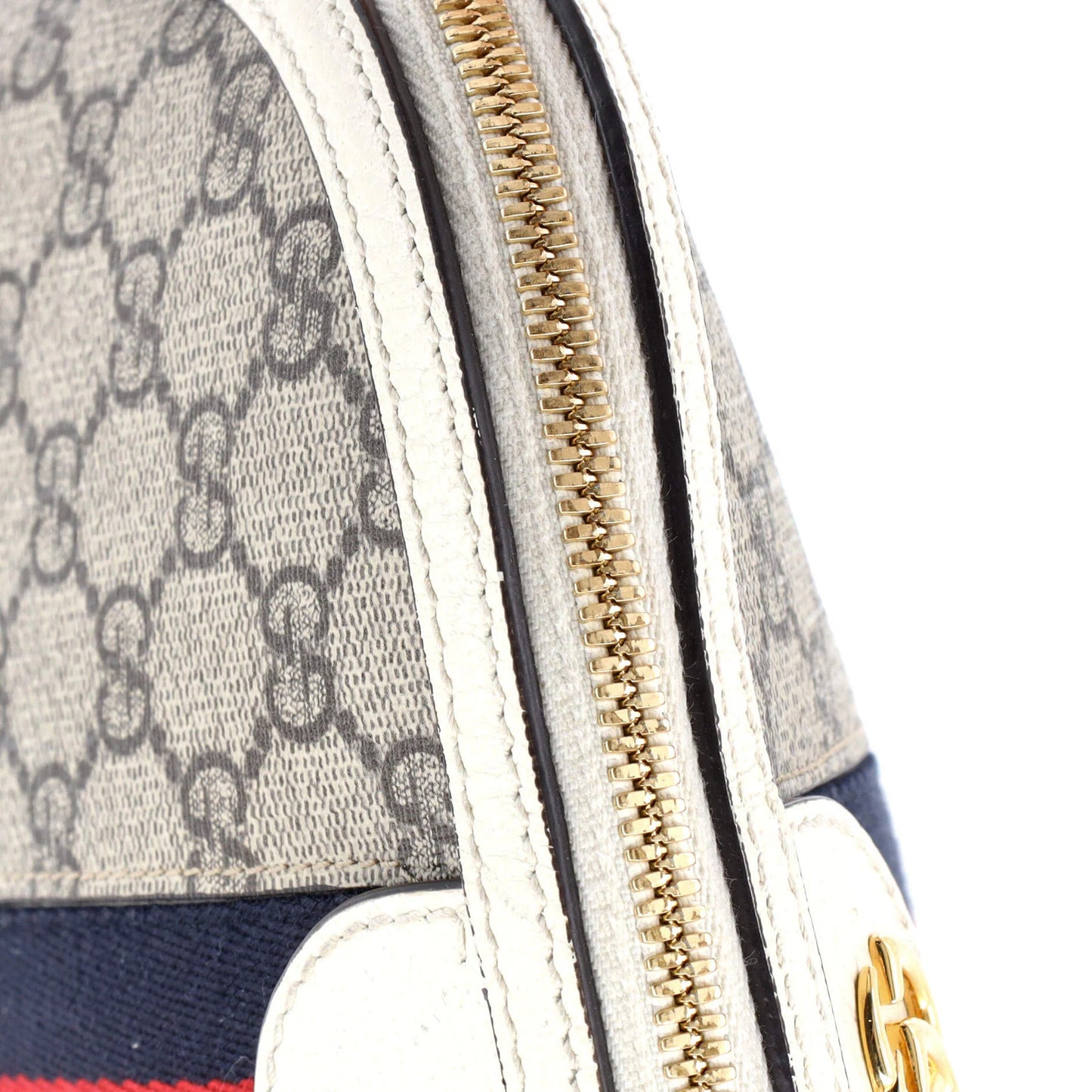 Gucci Ophidia Dome Shoulder Bag Gg Coated Canvas Small