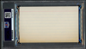 Joe Tiller Chof Autographed Index Card Wyoming Psa/Dna