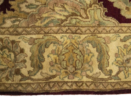 Handmade Thick Pile Oriental Rug Floral Design